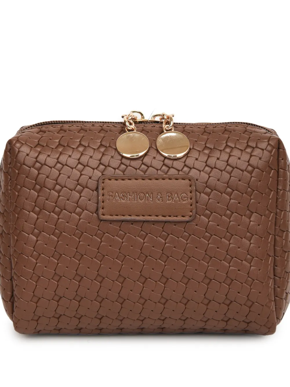 PU Leather Woven Clutch - Image 15