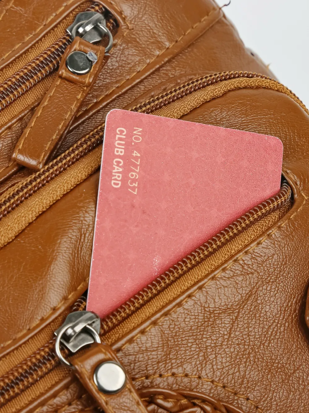 Multi Pockets PU Leather Shoulder Bag - Image 24