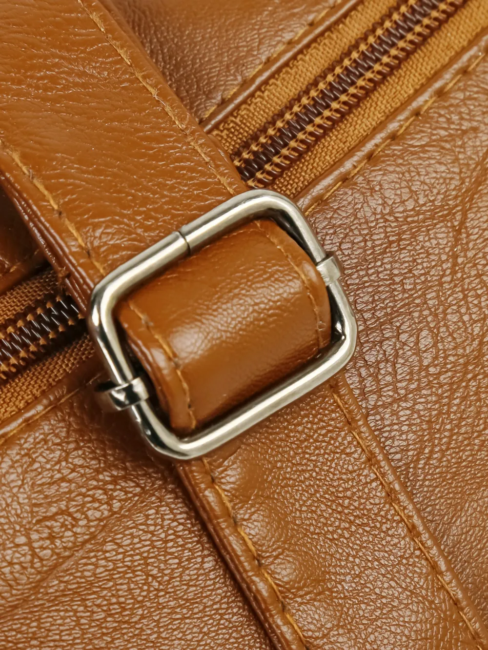 Multi Pockets PU Leather Shoulder Bag - Image 19