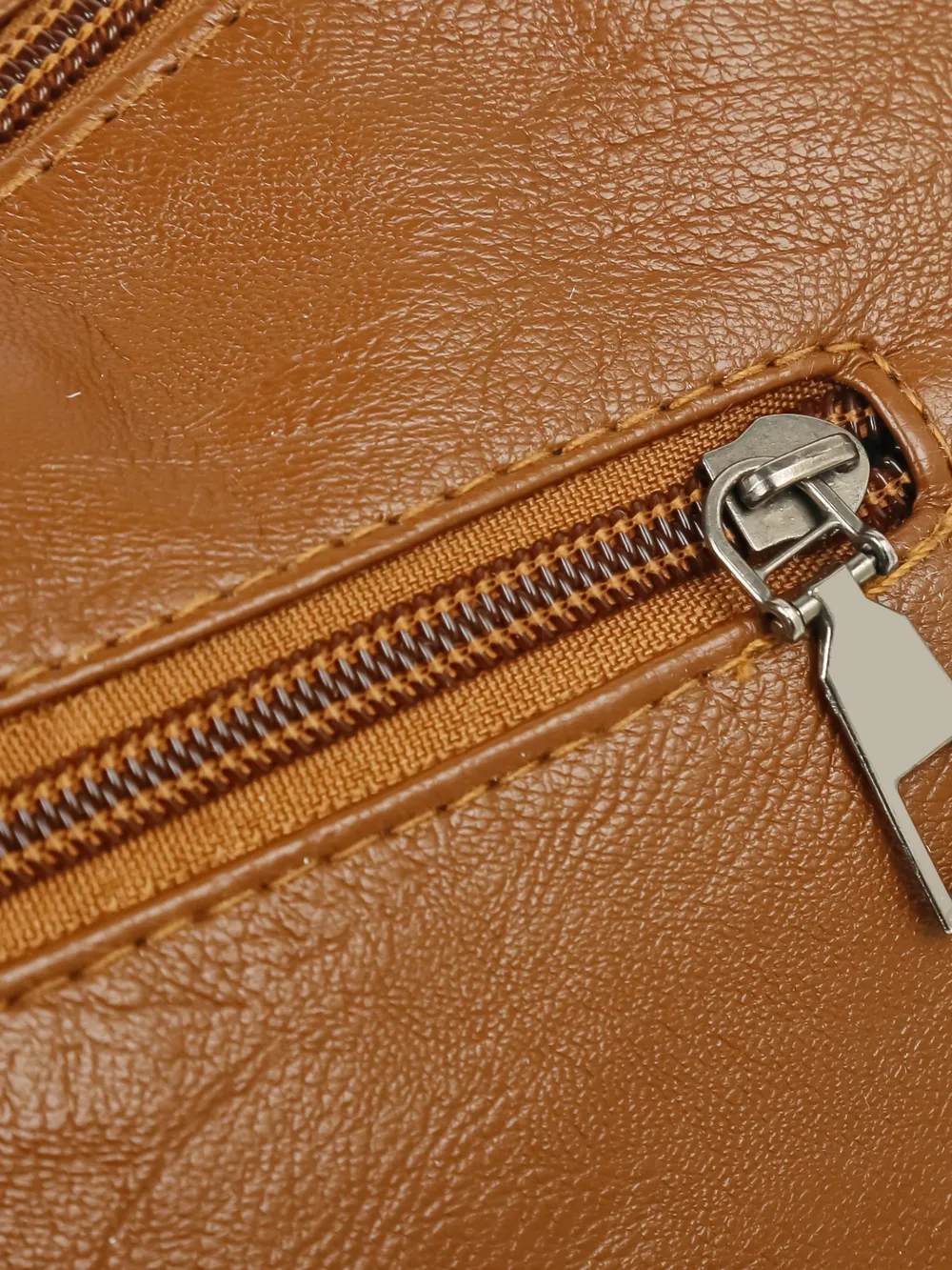 Multi Pockets PU Leather Shoulder Bag - Image 20