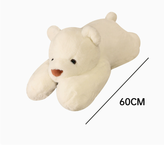 Cute Plush Weighted Stuffed Animal Pillow, Green Dinosaur Design, Filled with Glass Beads, Soft Body, Lying Pose Panda Sleep Pillow - Image 8