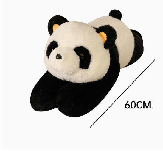 Cute Plush Weighted Stuffed Animal Pillow, Green Dinosaur Design, Filled with Glass Beads, Soft Body, Lying Pose Panda Sleep Pillow - Image 5