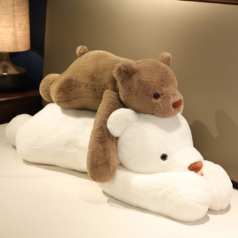 Cute Plush Weighted Stuffed Animal Pillow, Green Dinosaur Design, Filled with Glass Beads, Soft Body, Lying Pose Panda Sleep Pillow - Image 3