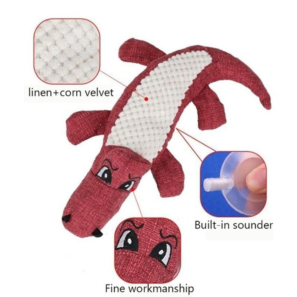 Fast delivery New Pet Dog Toy Linen Plush Animal Toy Dog Chew Squeaky Noise Cleaning Teeth Toy Chew Training Supplies - Image 5